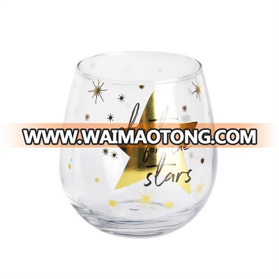 Factory direct wholesale crystal stemless wine glasses home goods wine glass cup