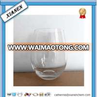 New Elegant Customized Clear Crystal Handblown Stemless Red wine glasses/wine glass