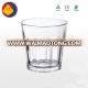 Wholesale 9oz ribbed thick bottom wide round mouth old fashioned whiskey drinking glass