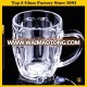 hot selling drinking glass mugs tea glass mugs from China factory Faqiang glassware