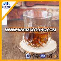 220ml Old Fashioned Whisky Drinking Glass With Diamond Bottom